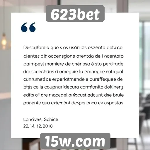 Feedback dos usuários sobre o atendimento ao cliente do 623bet